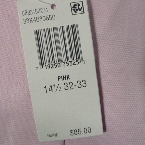 CALVIN KLEIN PINK DRESS SHIRT 14.5 - Picture 10 of 11